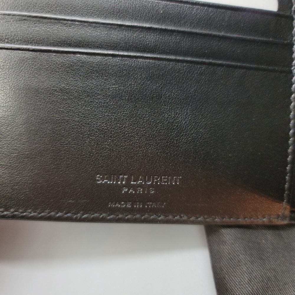 NEW SAINT LAURENT blue wallet - Picture 6 of 8
